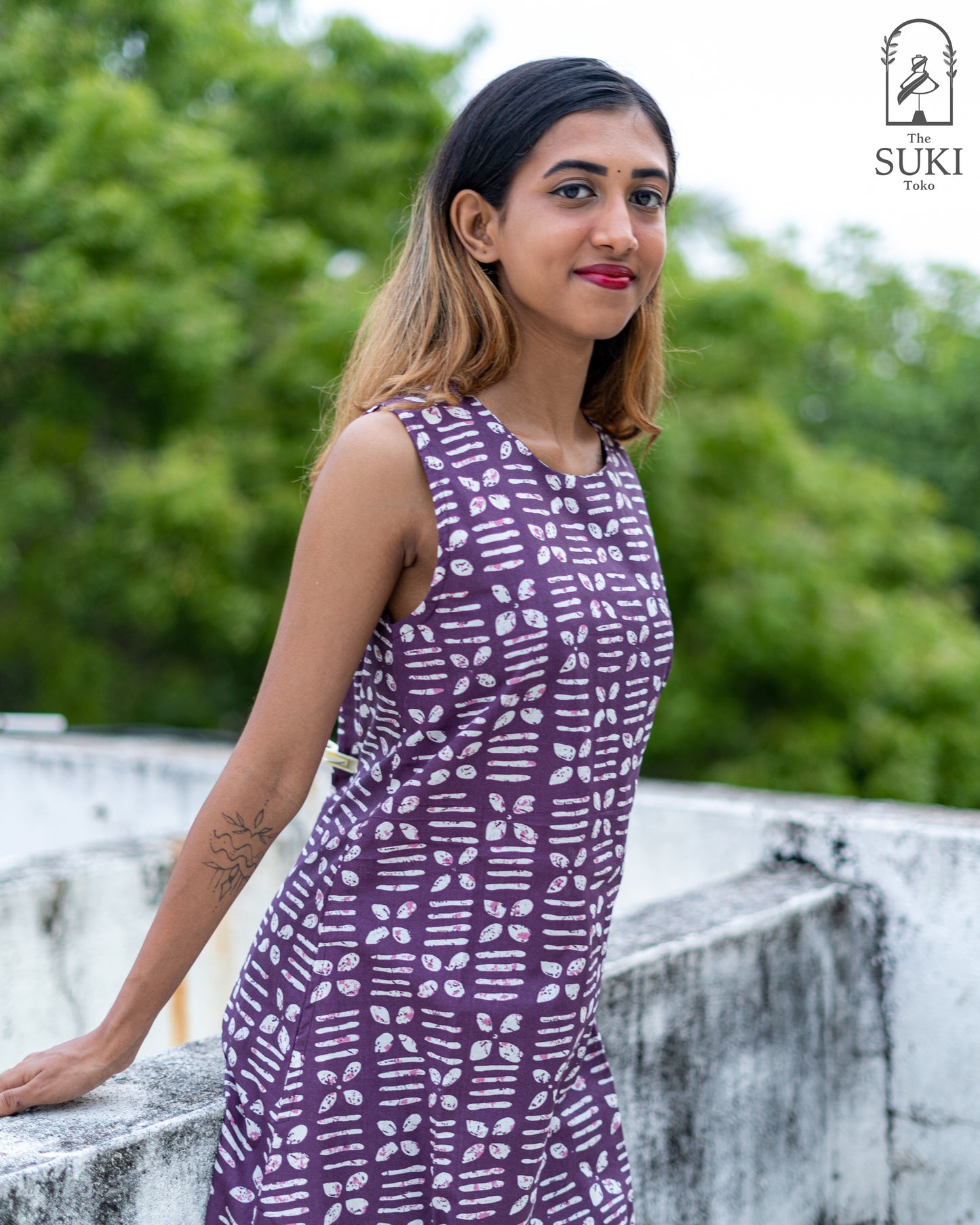 Midnight Blossom Dress