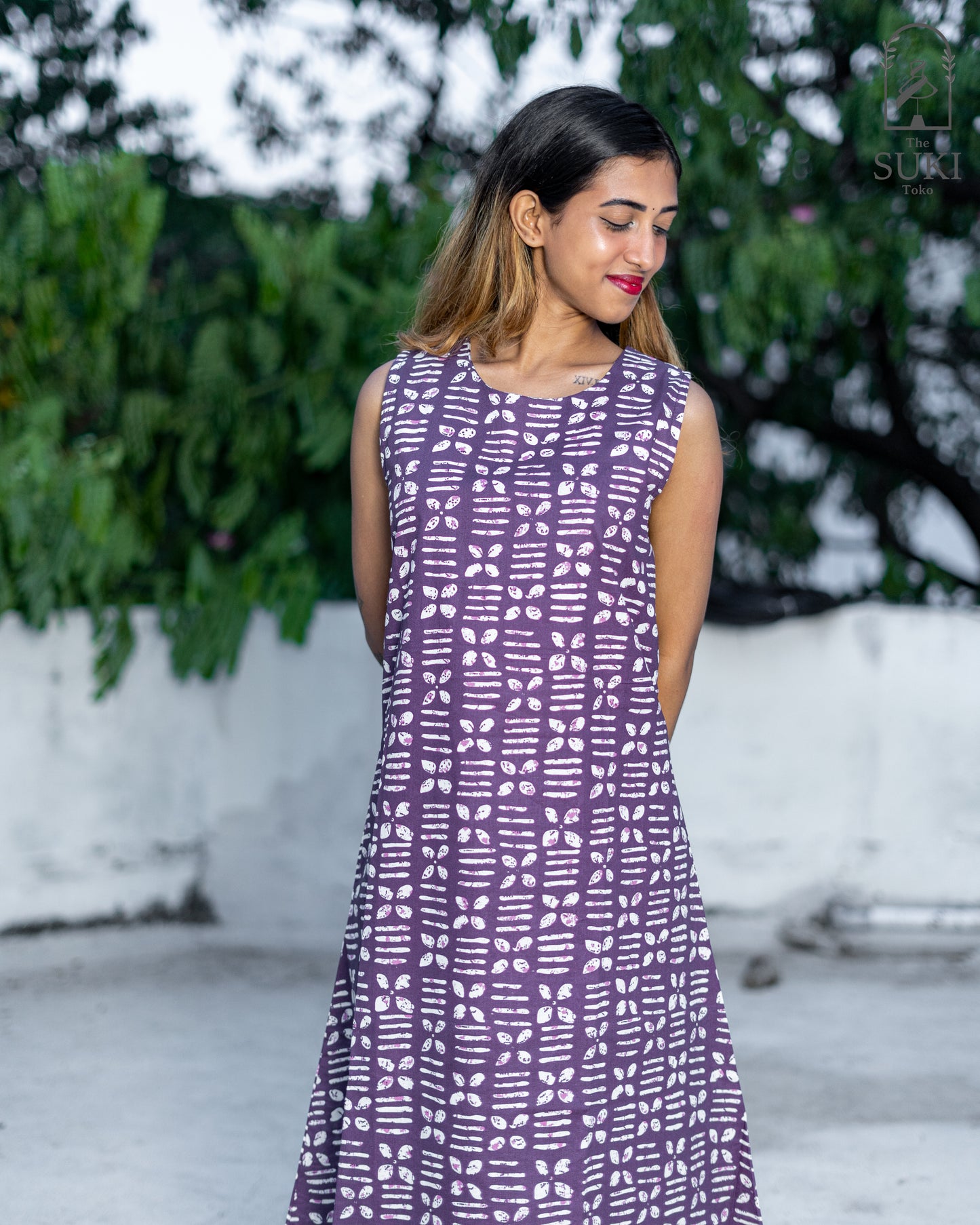Midnight Blossom Dress