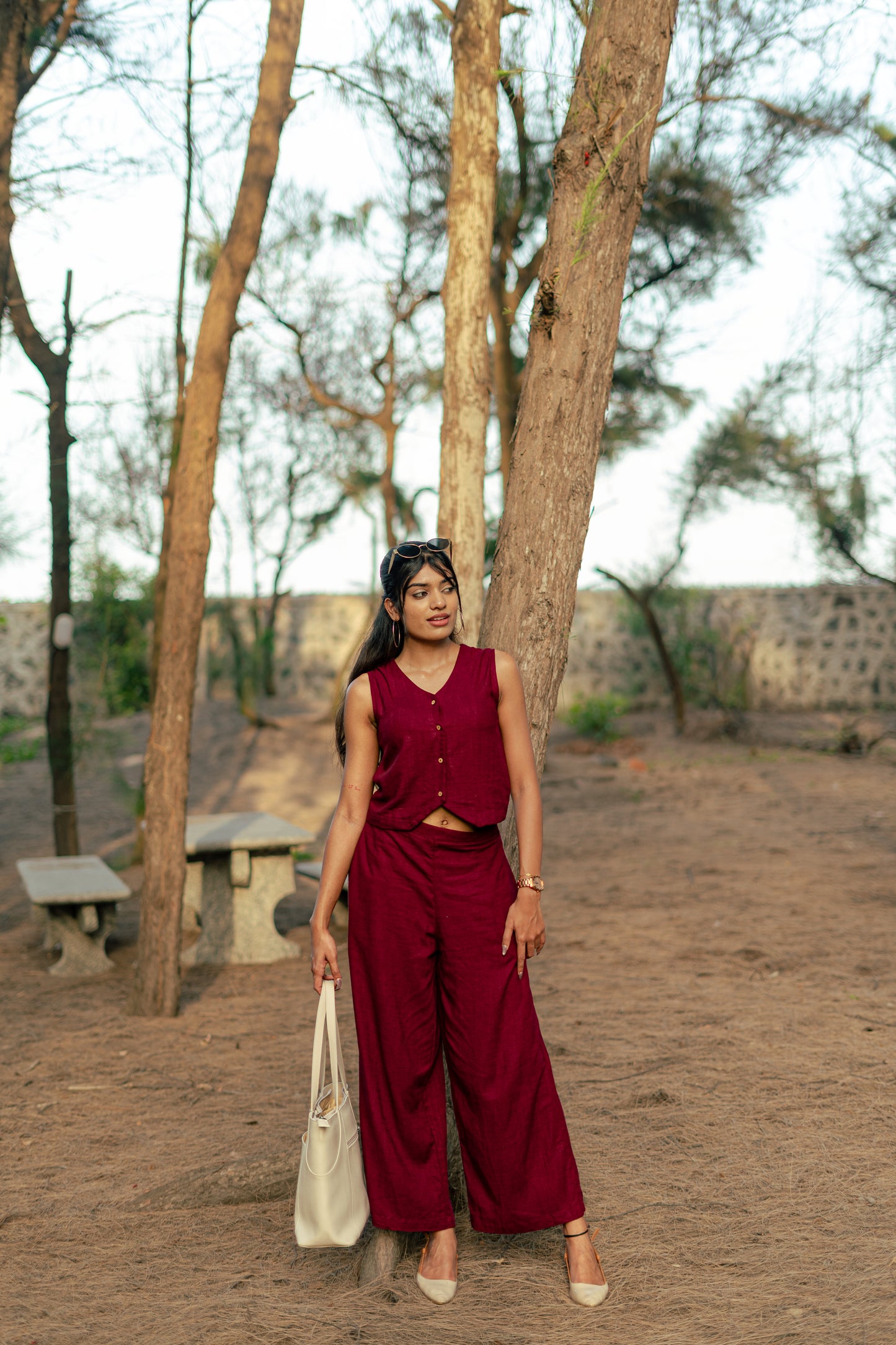 Burgundy Waistcoat Co-ords