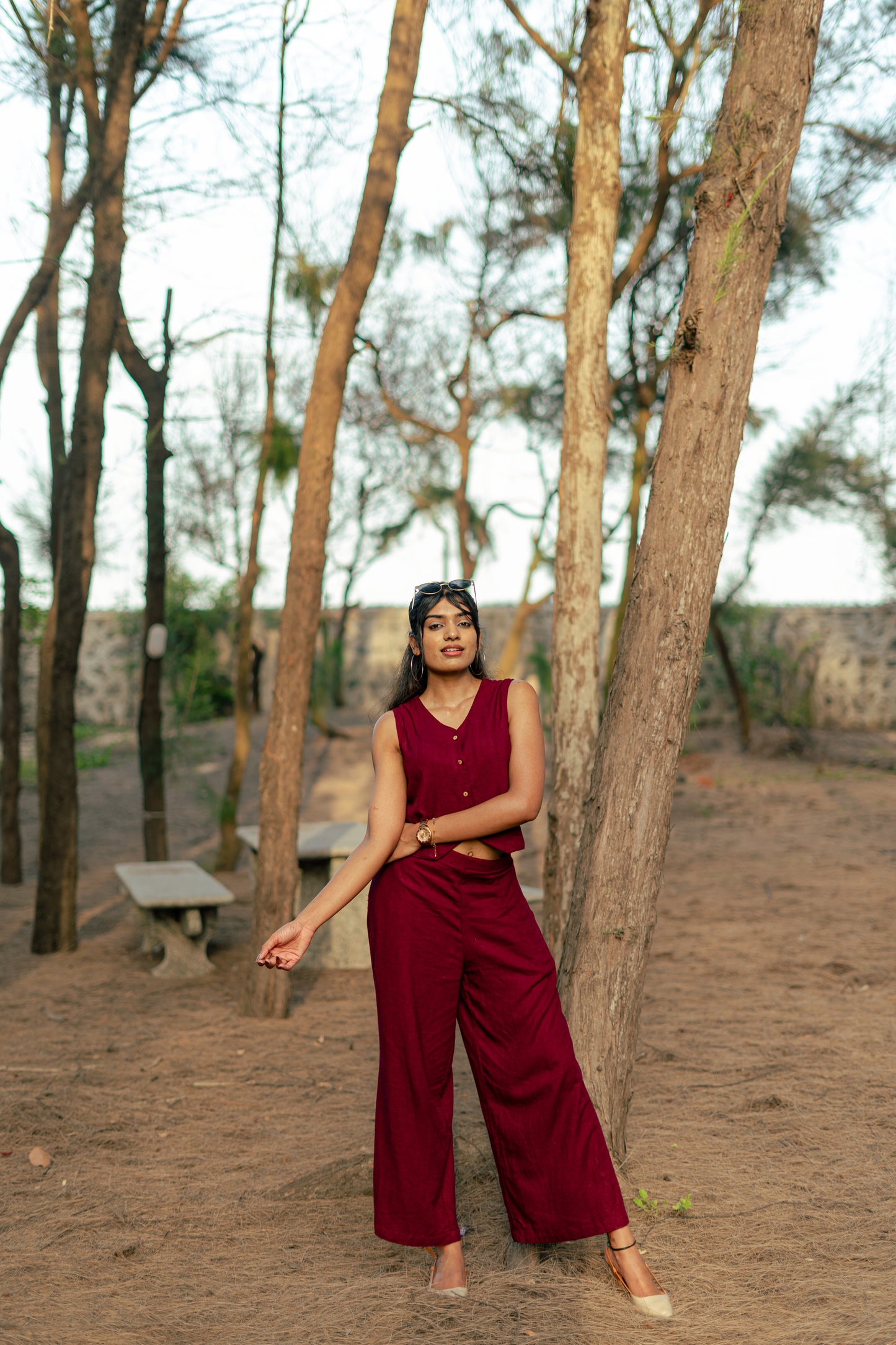 Burgundy Waistcoat Co-ords