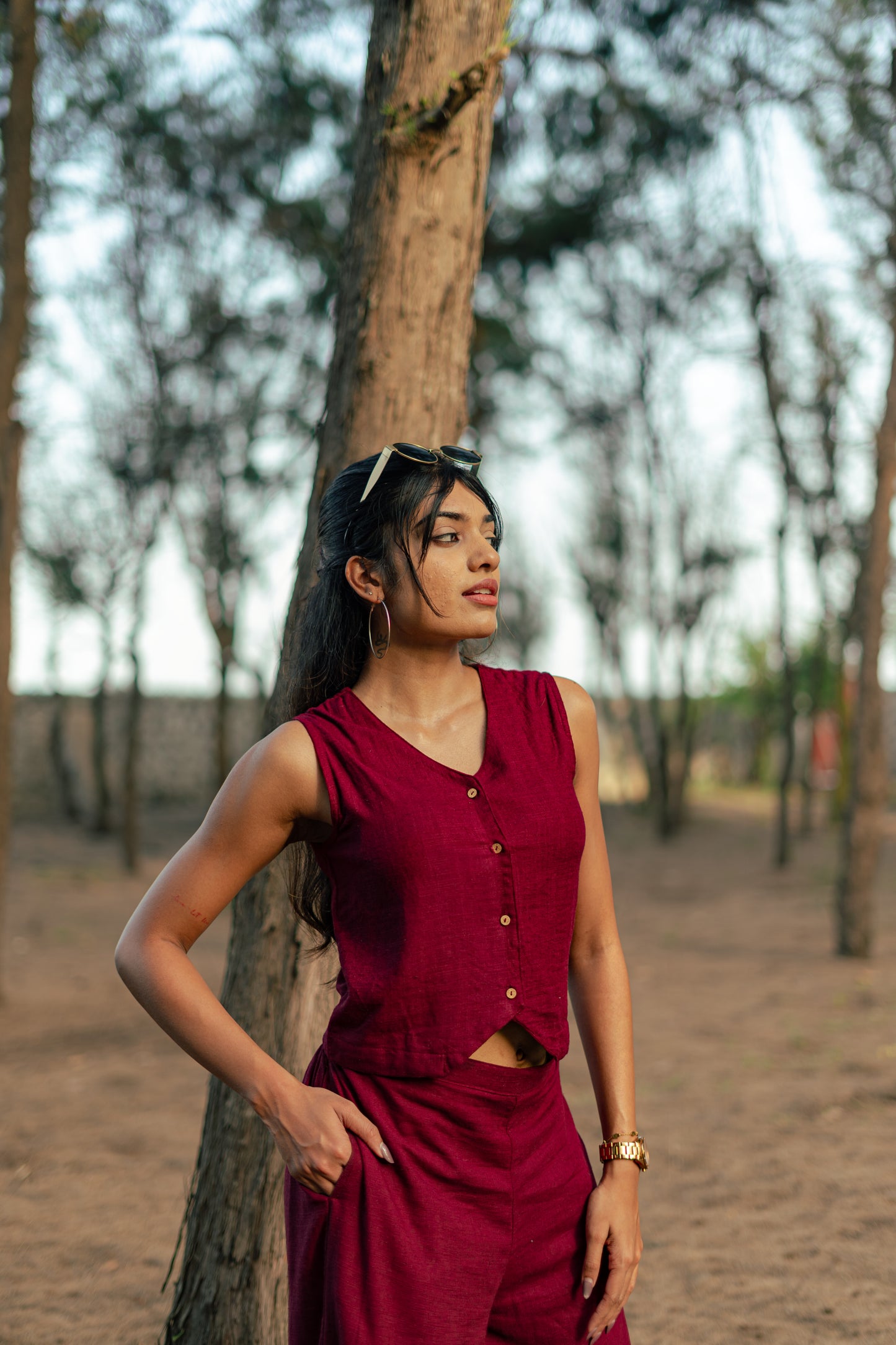 Burgundy Waistcoat Co-ords