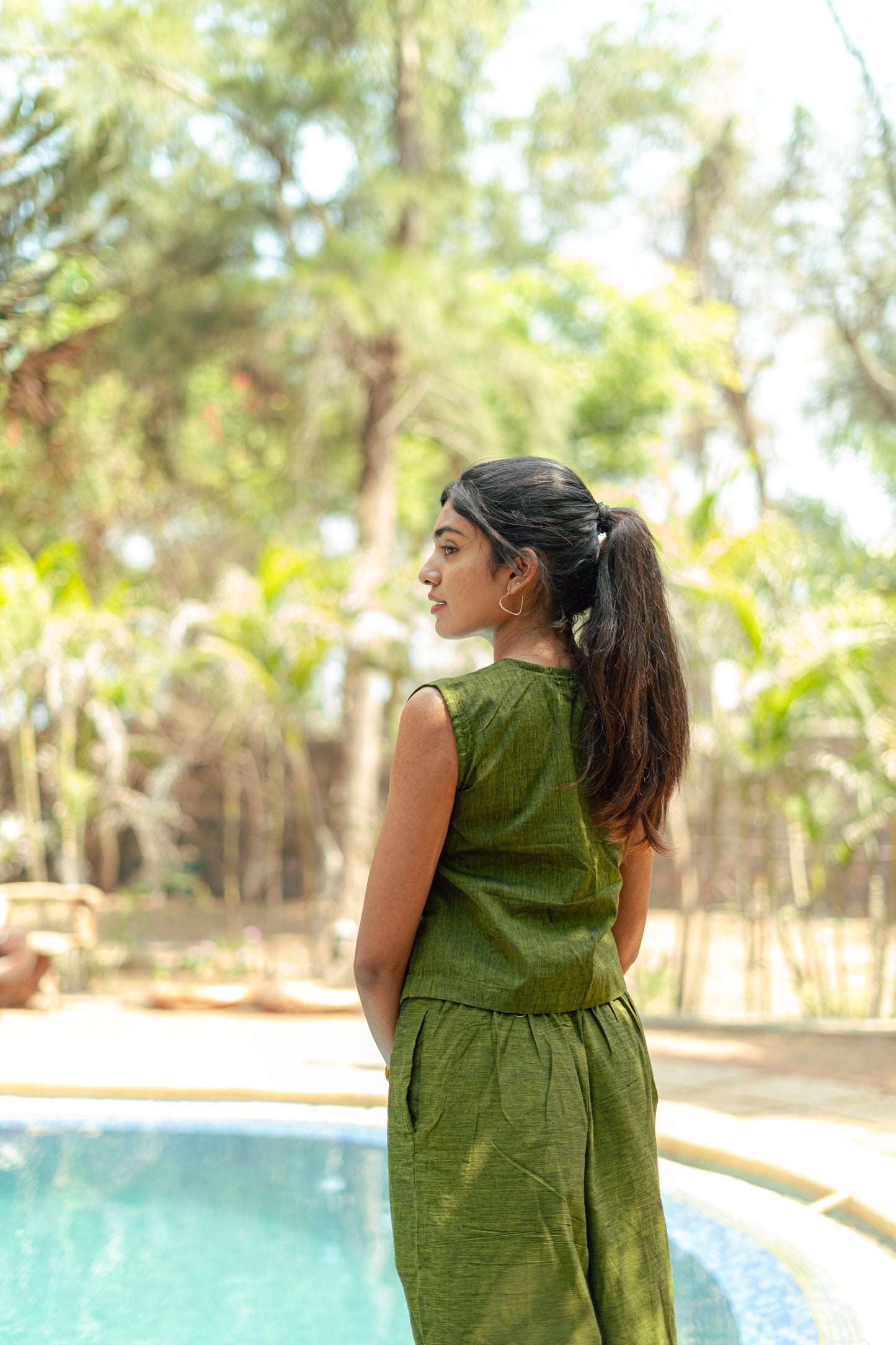 Olive Waistcoat Co-ords