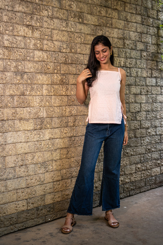 Peach Bow Top
