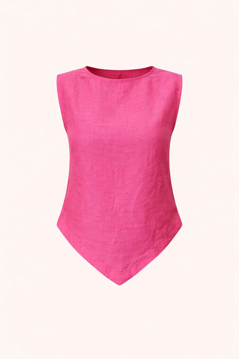 Pink V Snatched Top