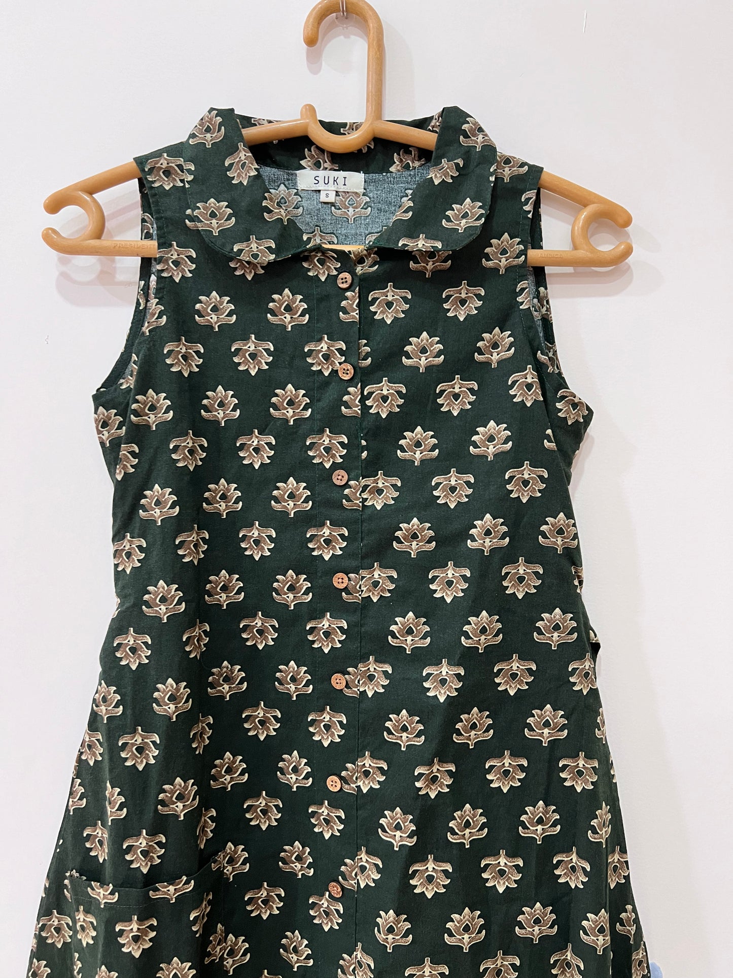 Verdant Bloom Bow-back Dress