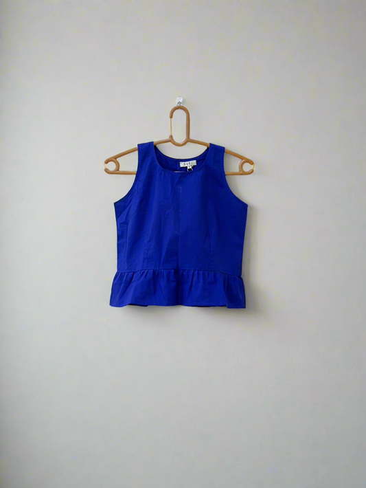 Sapphire Frill Crop Top