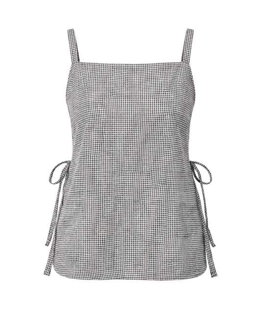 Gingham Bow Top