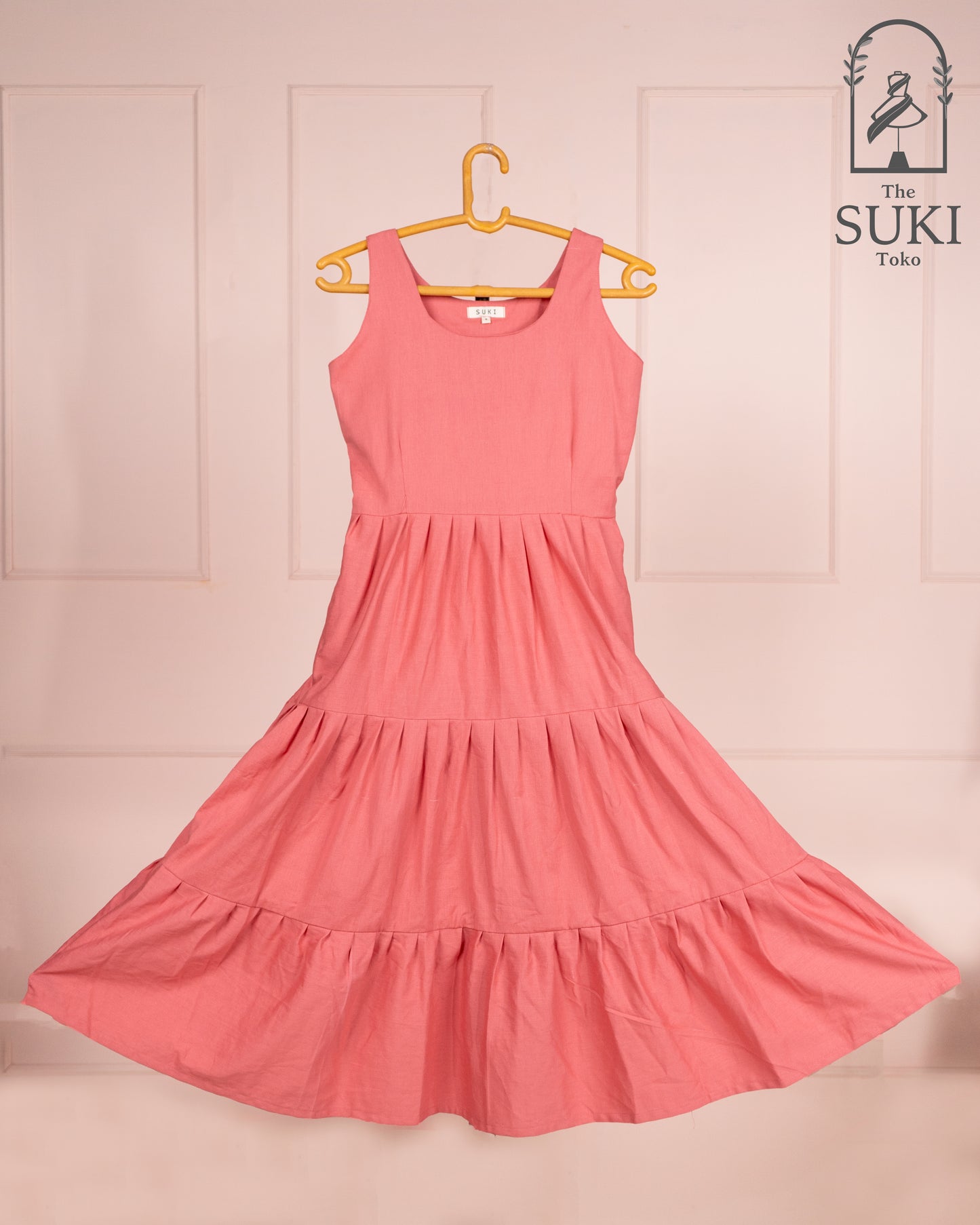 Blush Ruffle Tier Dress