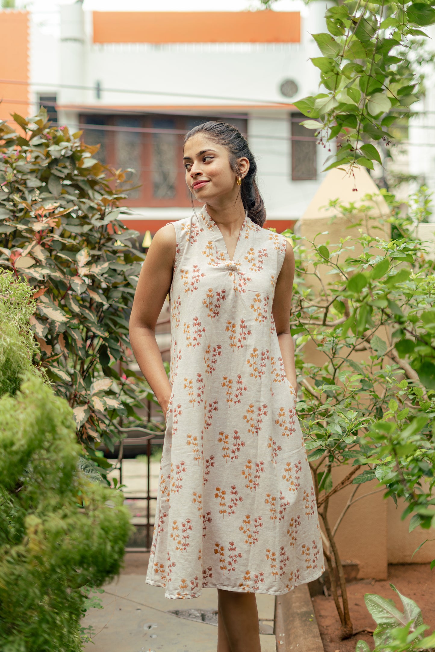 Amber Foliage Dress