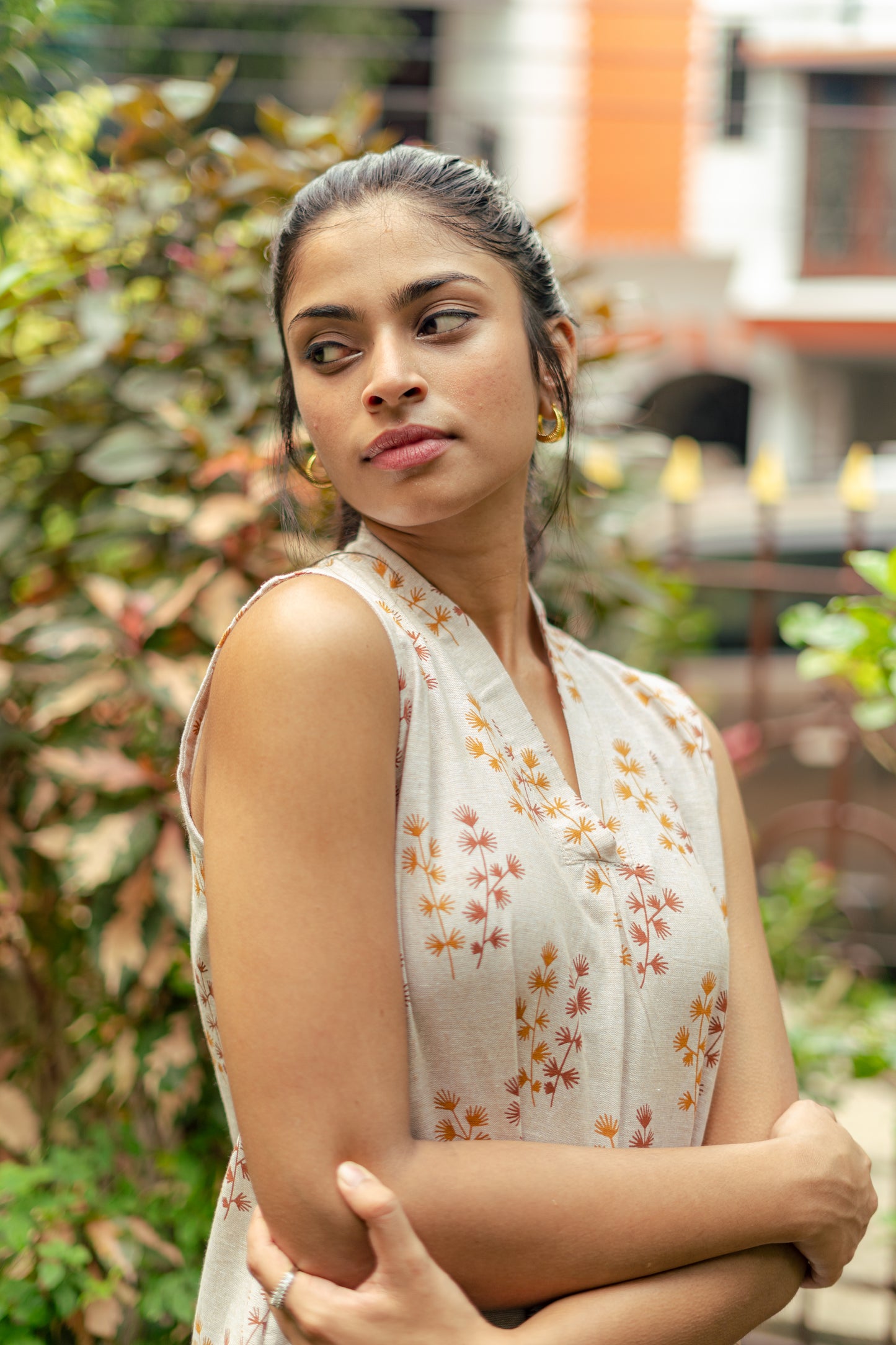 Amber Foliage Dress