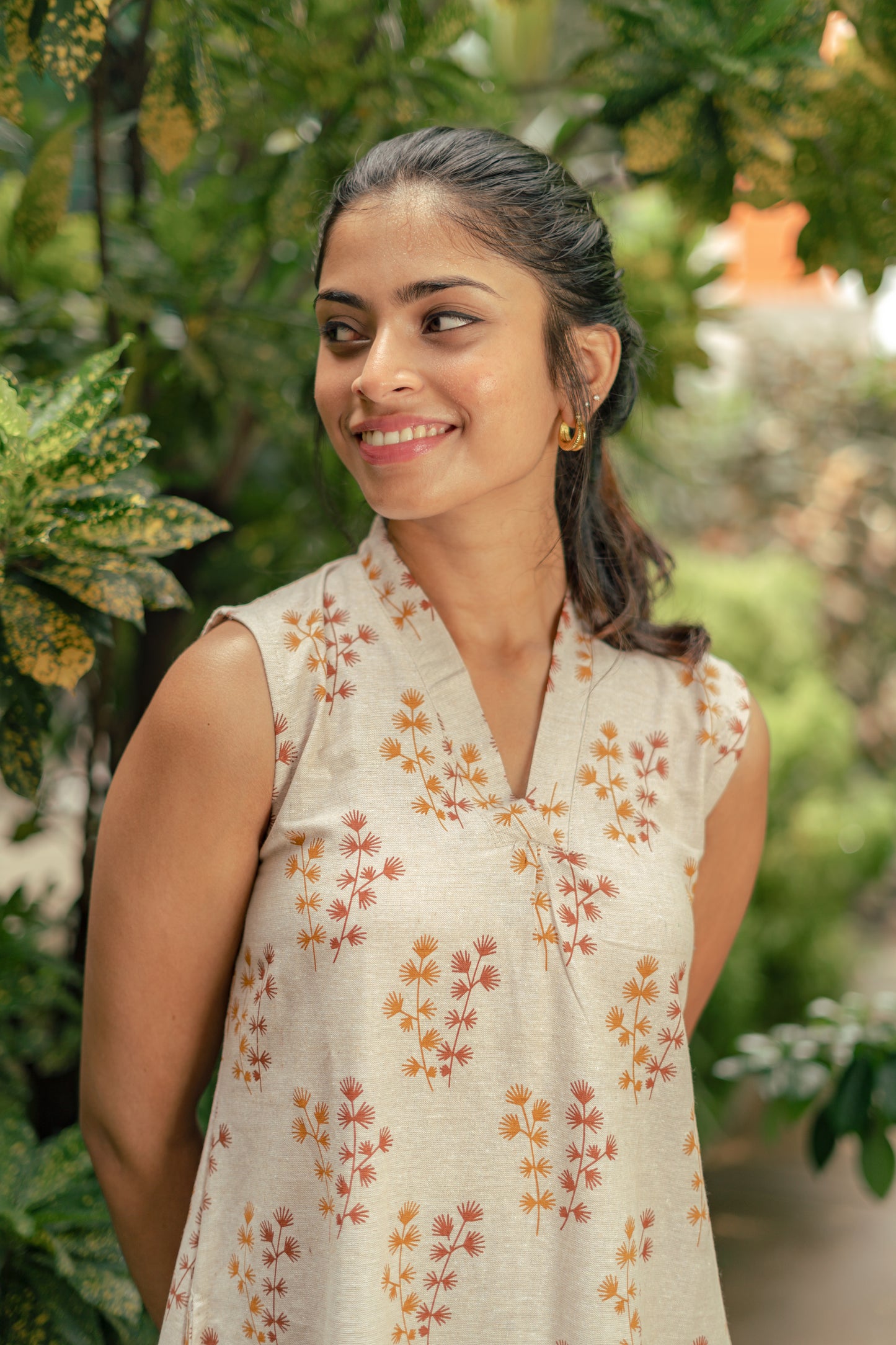 Amber Foliage Dress