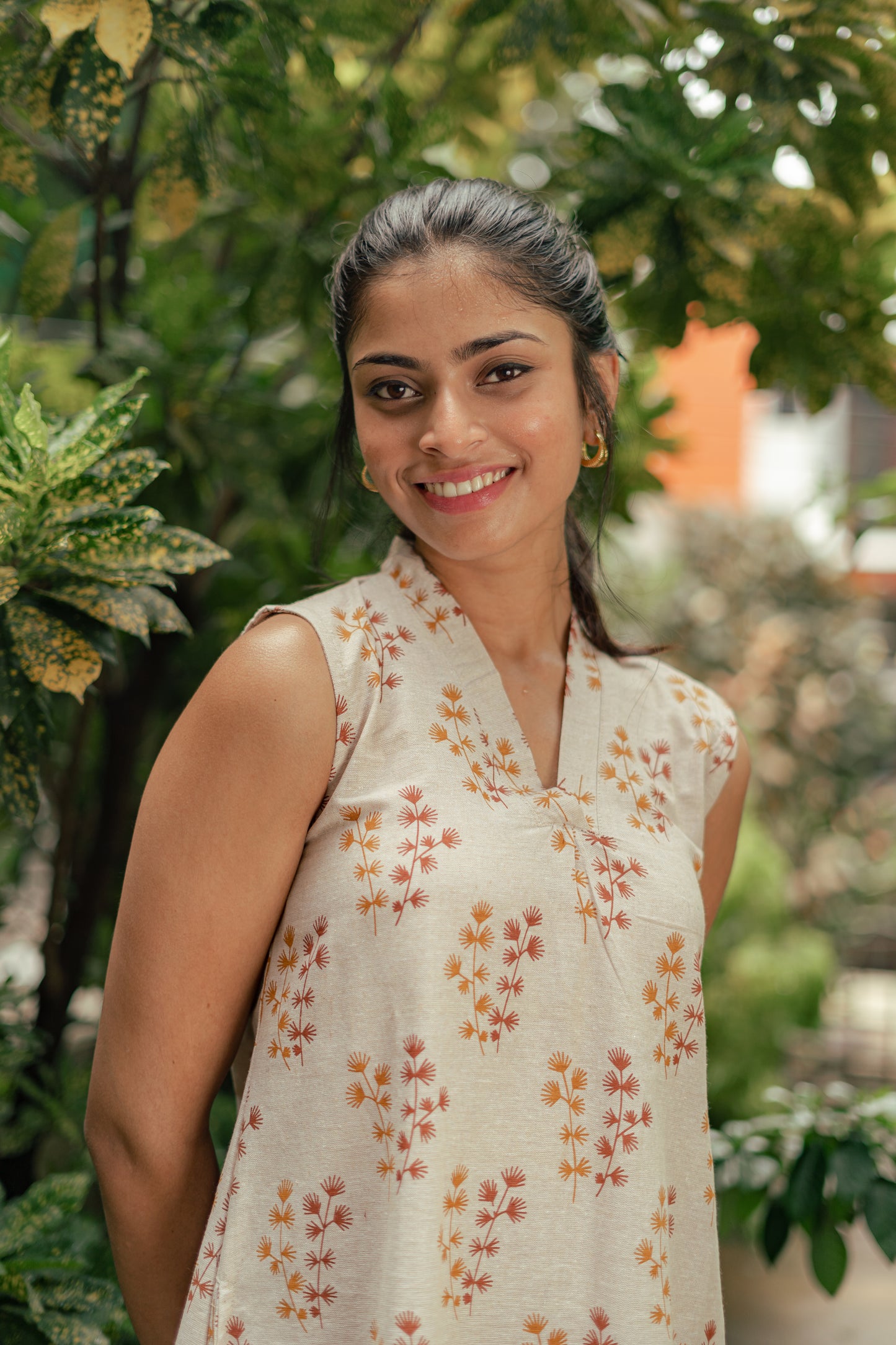 Amber Foliage Dress