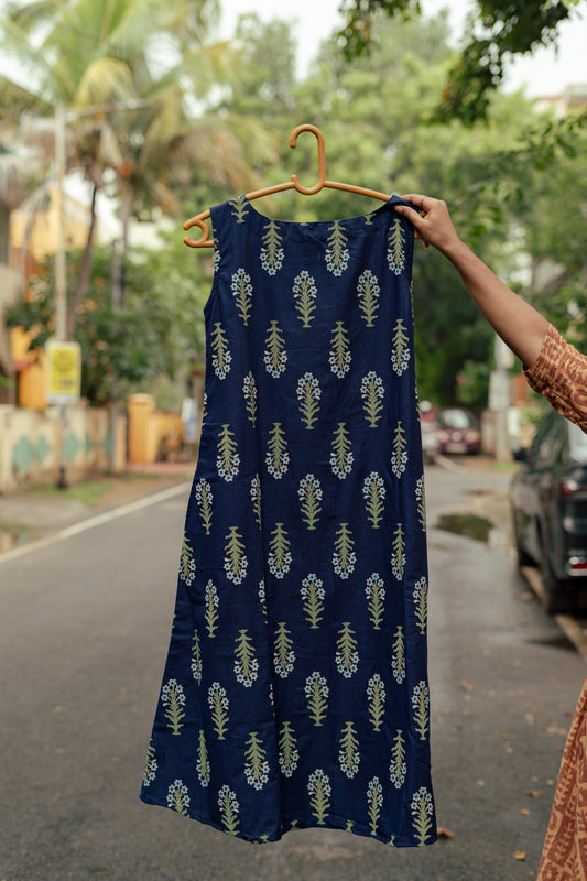 Foliage Blue Dress