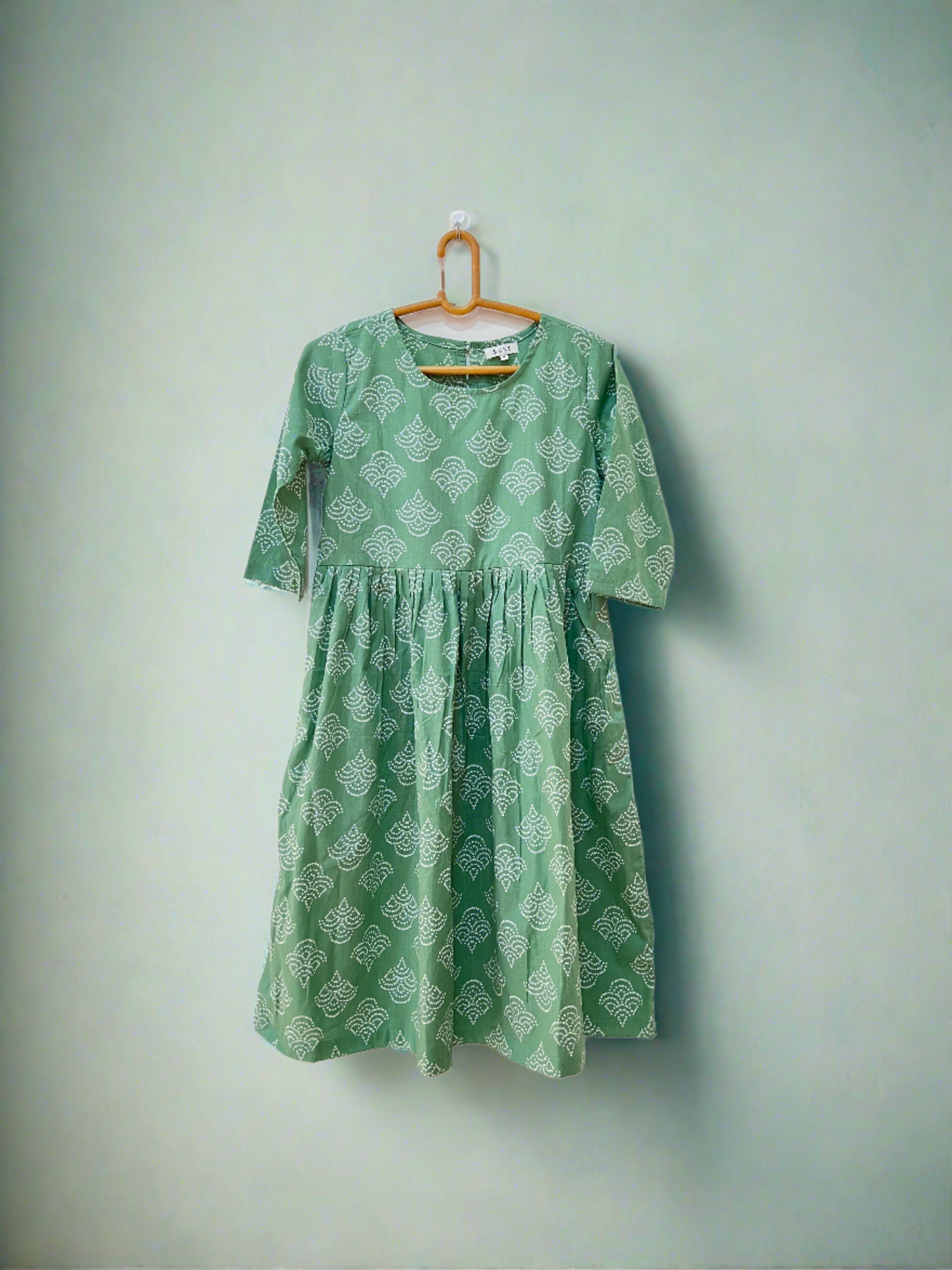 Tranquil Mint Bandhani Dress