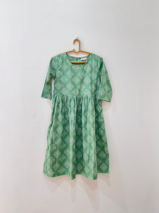 Tranquil Mint Bandhani Dress