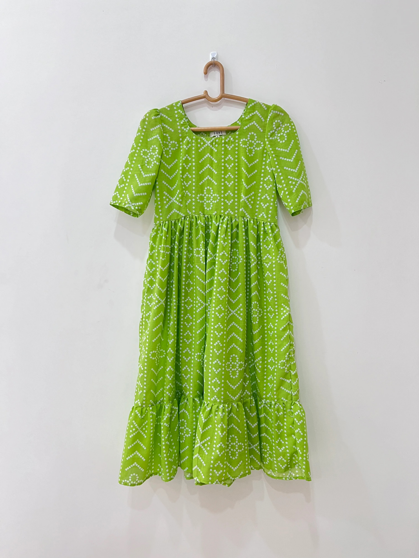 Vivid Bandhani Frill Dress